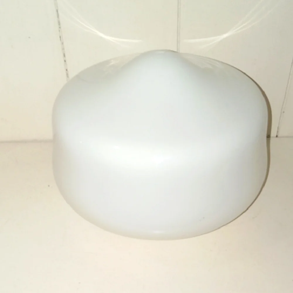 White Glass school house Ceiling Light Shade from the 90's
